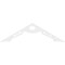 Ekena Millwork Pitch Cena Architectural Grade PVC Gable Pediment, 60"W x 17 1/2"H x 1"P (7/12) GPP060X018X100CEN - alternate 2